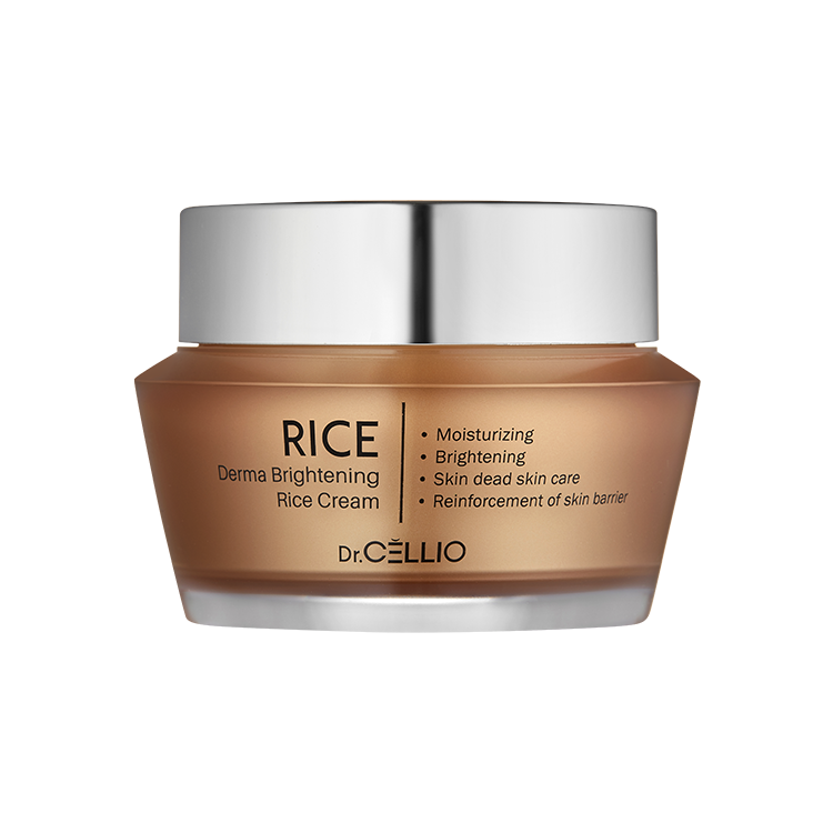 Dr. CELLIO DERMA BRIGHTNING RICE CREAM Осветляющий крем для лица с рисовым экстрактом 50гр