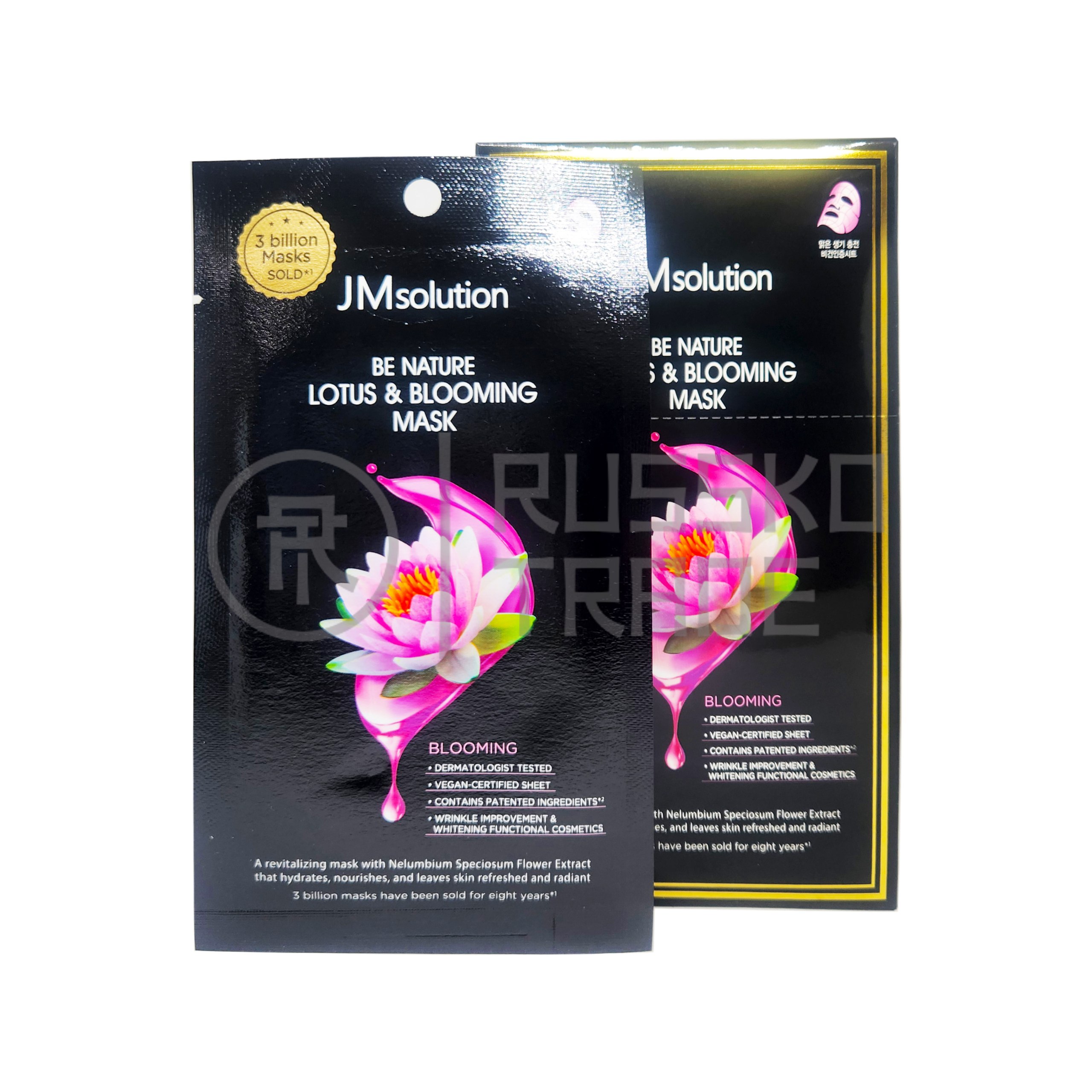 JM SOLUTION BE NATURE LOTUS & BLOOMING MASK Тканевая маска с экстрактом лотоса 24мл*10шт (Без ЧЗ)