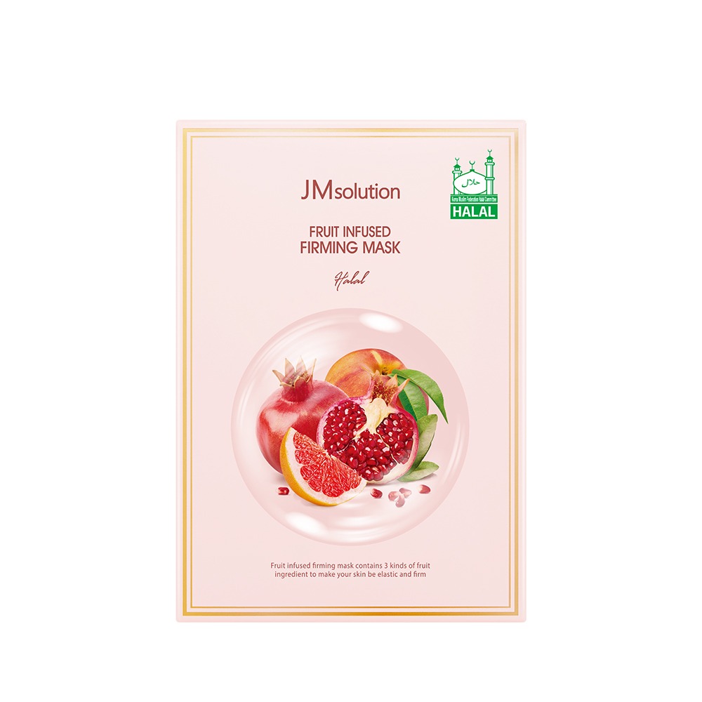 JM SOLUTION INFUSED FRUIT FIRMING MASK HALAL Тканевая маска с экстрактами фруктов