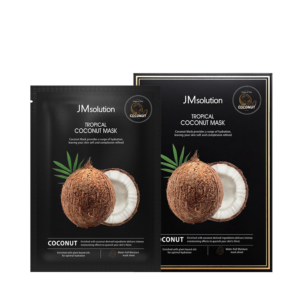 JM SOLUTION TROPICAL COCONUT MASK Тканевая маска с кокосом