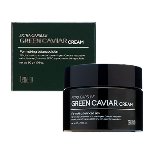 TENZERO GREEN CAVIAR EXTRA CAPSULE CREAM Крем для лица с экстрактом морского винограда 50гр
