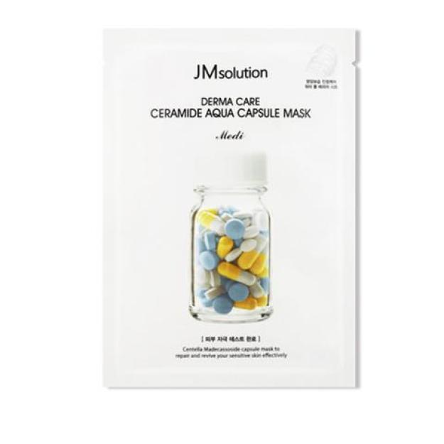 JM SOLUTION DERMA CARE CERAMIDE AQUA CAPSULE MASK Восстанавливающая маска с керамидами 30мл*10шт