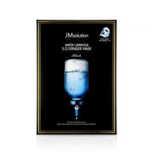 JM SOLUTION WATER LUMINOUS SOS RINGER MASK Black Увлажняющая маска с 5 видами гиалуроновой кислоты - картинка jmsolution-water-luminous-sos-ringer-mask-black-300x300.jpg