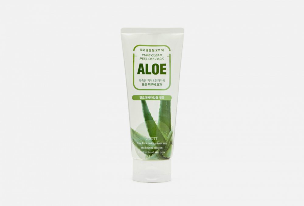 JIGOTT PURE CLEAN PEEL OFF PACK ALOE Маска-пленка для лица с экстрактом Алоэ - картинка jigott-aloe-pure-clean-peel-off-pack-1000x679.jpg