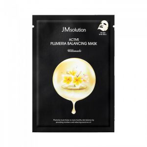 JM SOLUTION ACTIVE PLUMERIA BALANCING MASK ULTIMATE Балансирующая тканевая маска c экстрактом плюмерии - картинка jmsolution-active-plumeria-balancing-mask-ultimate-300x300.jpg