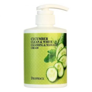 DEOPROCE CUCUMBER CLEAN&WHITE CLEANSING&MASSAGE CREAM Массажный очищающий крем для лица огурцом - картинка deoproce-cucumber-cleanwhite-cleansingmassage-cream-massazhnyj-krem-dlja-lica-ogurec-300x300.jpg