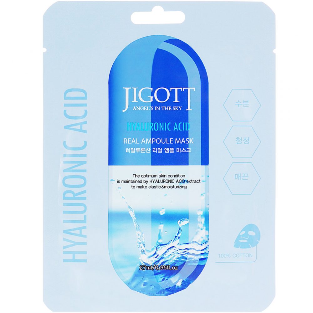 JIGOTT REAL AMPOULE MASK HYALURONIC ACID Увлажняющая ампульная маска с гиалуроновой кислотой - картинка jigott-hyaluronic-acid-real-ampoule-mask-uvlazhnjajushhaja-ampulnaja-maska-s-gialuronovoj-kislotoj-1000x1000.jpg