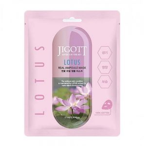 JIGOTT REAL AMPOULE MASK LOTUS Тканевая маска для лица с экстрактом Лотоса - картинка jigott-lotus-real-ampoule-mask-tkanevaja-maska-dlja-lica-s-jekstraktom-lotosa-300x300.jpg