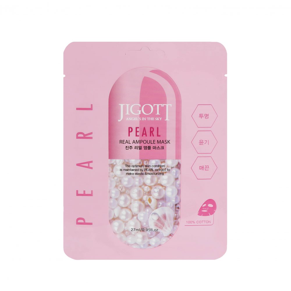 JIGOTT REAL AMPOULE MASK PEARL Тканевая маска для лица с экстрактом жемчуга - картинка jigott-pearl-real-ampoule-mask-tkanevaja-maska-dlja-lica-s-jekstraktom-zhemchuga-1000x1000.jpg