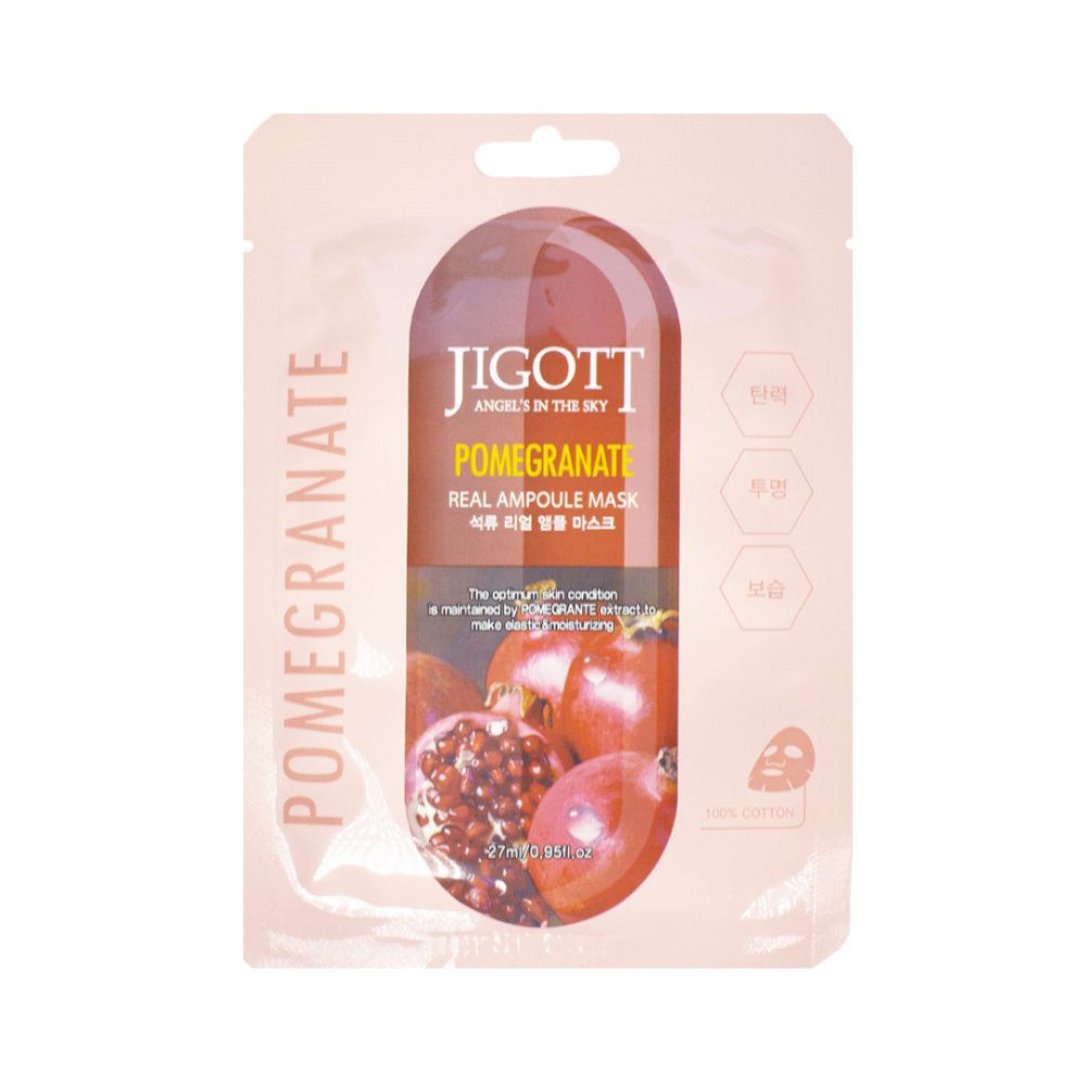 JIGOTT REAL AMPOULE MASK POMEGRANATE Тканевая маска для лица с экстрактом Граната - картинка jigott-pomegranate-real-ampoule-mask-tkanevaja-maska-dlja-lica-s-jekstraktom-granata-1000x1000.jpg