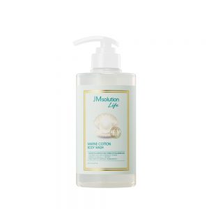 JM SOLUTION LIFE MARINE COTTON BODY WASH Гель для душа увлажняющий с «морским хлопком» - картинка 13-300x300.jpg