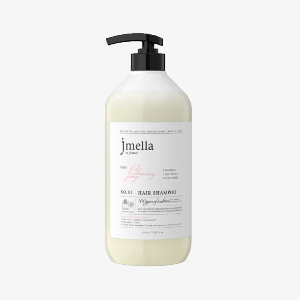 JMELLA IN FRANCE BLOOMING PEONY HAIR SHAMPOO Парфюмированный шампунь для волос «Цветущий пион» 1000мл - картинка jmella_shampun_dlja_volos__mandarin__rozovyj_pion__belyj_muskus__blooming_peony_hair_shampoo__100-1000x1000.png