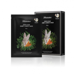 JM SOLUTION GREEN DEAR RABBIT CARROT MASK PURE Маска для лица с экстрактом моркови - картинка jmsolution-green-dear-rabbit-carrot-mask-pure-300x300.png