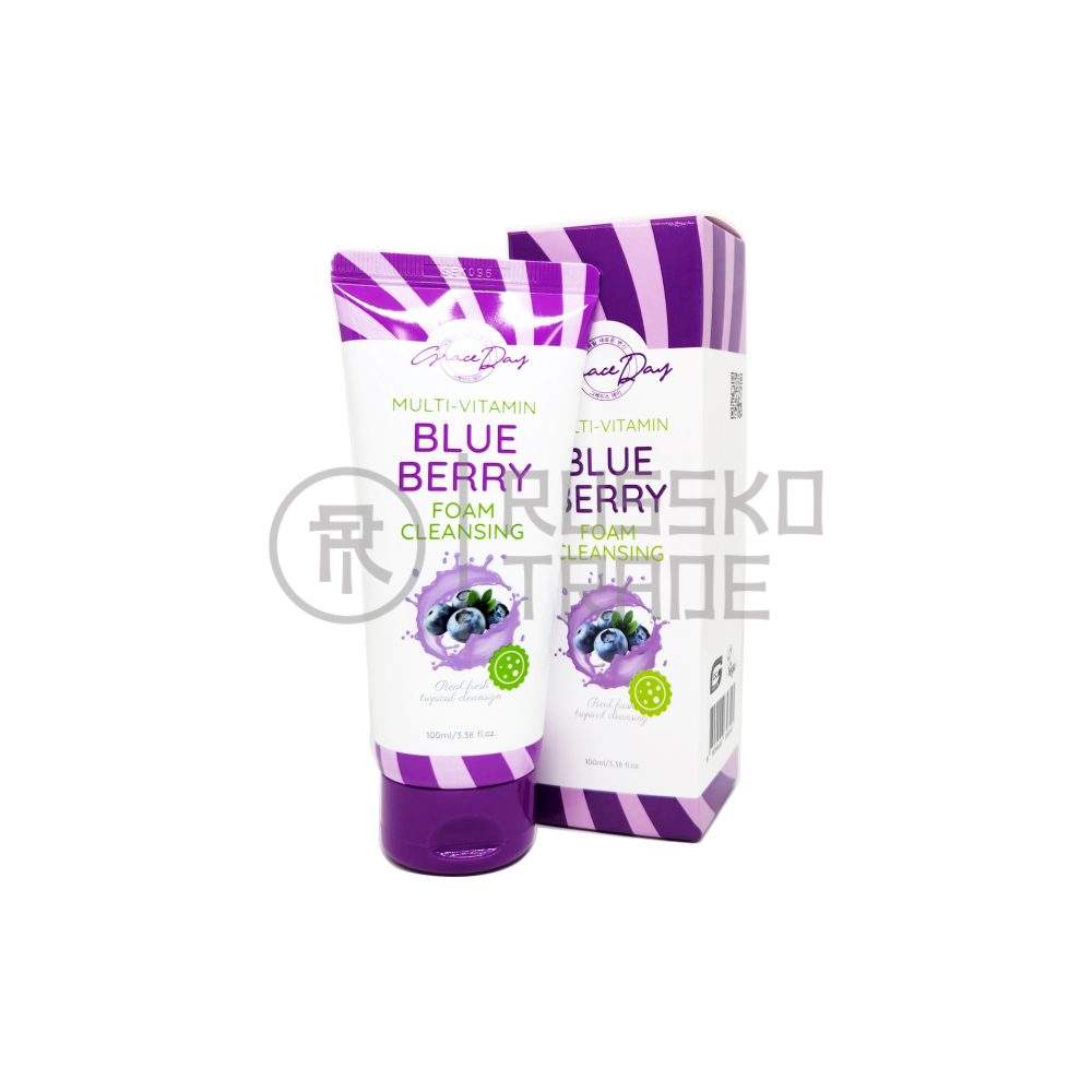 GRACE DAY MULTI-VITAMIN BLUEBERRY FOAM CLEANSER Пенка для умывания с экстрактом голубики - картинка gd-blueberry-foam-cleansing-rt_big-1000x1000.jpg