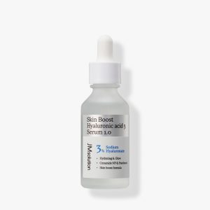 JM SOLUTION SKIN BOOST HYALURONIC ACID 3 SERUM 1.0 Увлажняющая сыворотка для лица с гиалуроновой кислотой - картинка jm-solution-skin-boost-hyaluronic-acid-3-serum-1.0-uvlazhnjajushhaja-syvorotka-dlja-lica-s-gialuronovoj-kislotoj-30ml-300x300.jpg