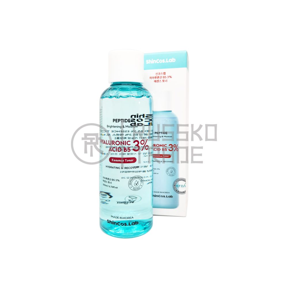 SHINCOS.LAB HYALURONIC ACID B5 3% ESSENCE TONER Увлажняющий тонер-эссенция с гиалуроновой кислотой и витамином В5 3% - картинка shincoslab-hyaluronic-b5-toner-rt_big-1000x1000.jpg