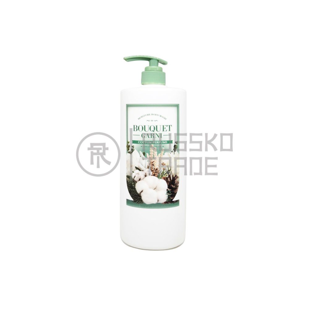 BOUQUET GARNI MOISTURE BODY WASH COTTON PERFUME Увлажняющий гель для душа «Белый хлопок» 1500мл - картинка bouquet-garni-moisture-body-wash-cotton-perfume-uvlazhnjajushhij-gel-dlja-dusha-belyj-hlopok-1500ml-1000x1000.jpg