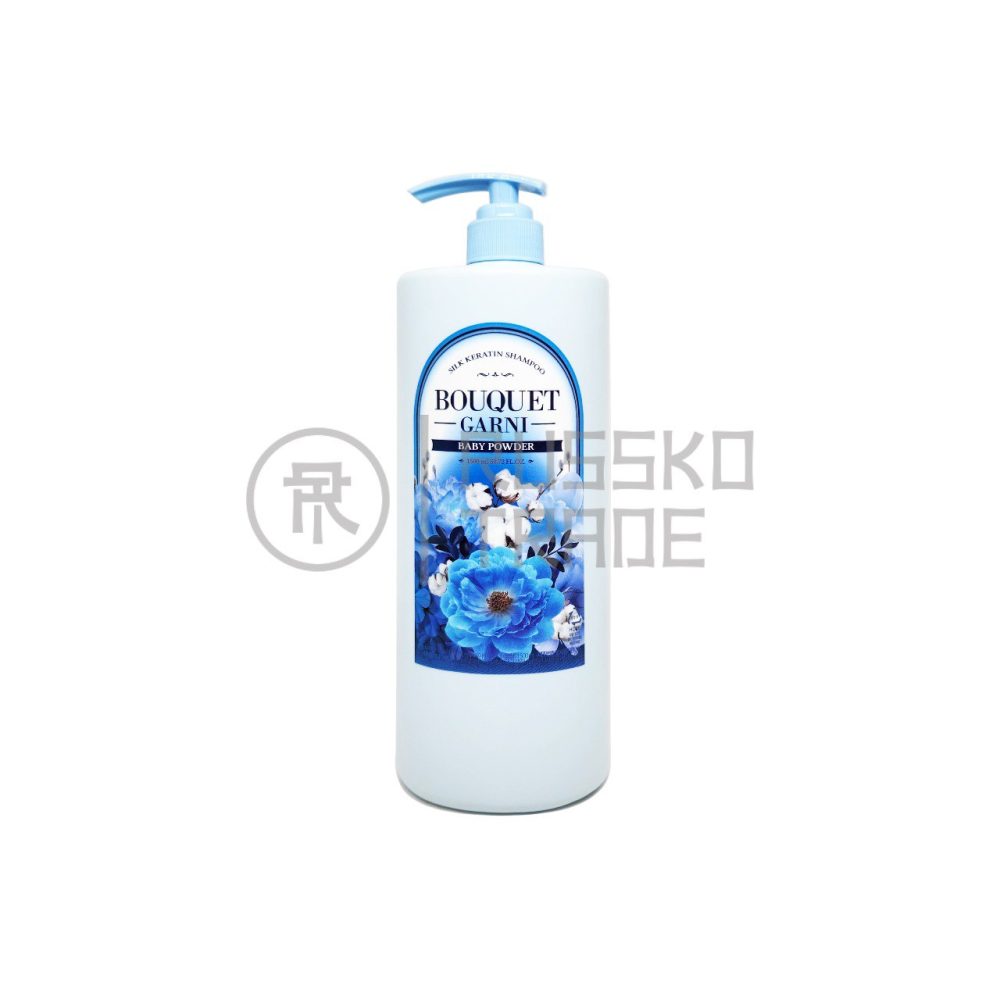 BOUQUET GARNI SILK KERATIN SHAMPOO BABY POWDER Кератиновый шампунь для волос «Нежная пудра» 1500мл - картинка bouquet-garni-silk-keratin-shampoo-baby-powder-keratinovyj-shampun-dlja-volos-nezhnaja-pudra-1500ml-1000x1000.jpg