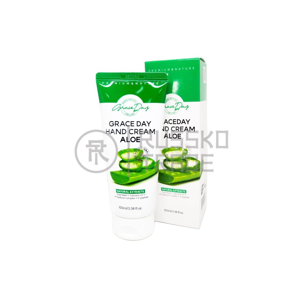 GRACEDAY HAND CREAM ALOE Крем для рук с экстрактом алоэ 100мл - картинка graceday-hand-cream-aloe-krem-dlja-ruk-s-jekstraktom-aloe-100ml-1000x1000.jpg