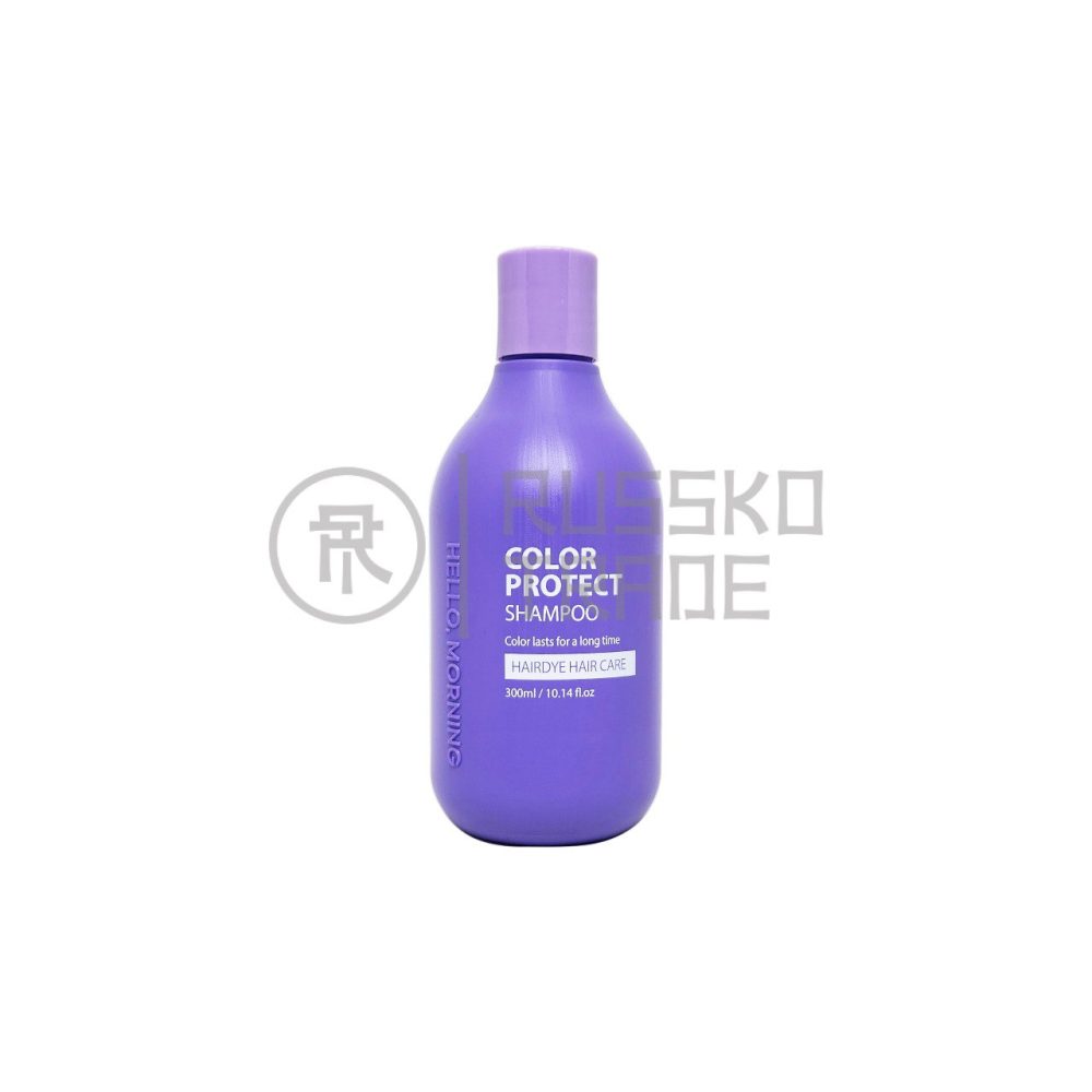 HELLO MORNING COLOR PROTECT SHAMPOO Шампунь для окрашенных волос Защита цвета 300мл - картинка hello-morning-color-protect-shampoo-shampun-dlja-okrashennyh-volos-zashhita-cveta-300ml-1000x1000.jpg