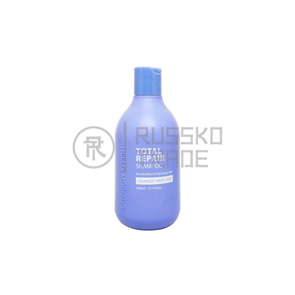 HELLO MORNING TOTAL REPAIR SHAMPOO Восстанавливающий шампунь для поврежденных волос 300мл - картинка hello-morning-total-repair-shampoo-vosstanavlivajushhij-shampun-dlja-povrezhdennyh-volos-300ml-1000x1000.jpg