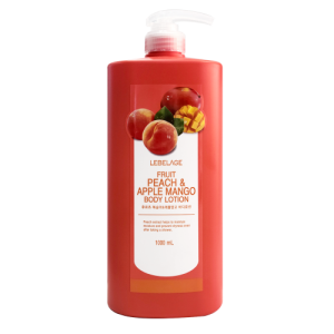 LEBELAGE FRUIT PEACH & APPLE MANGO BODY LOTION Лосьон для тела с персиком и манго 1000мл - картинка lebelage-fruit-peach-apple-mango-body-lotion-loson-dlja-tela-s-persikom-i-mango-1000ml-300x300.png