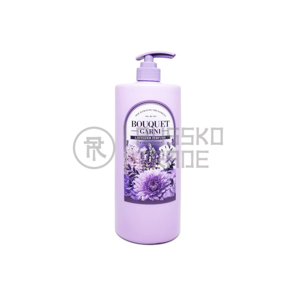 BOUQUET GARNI SILK KERATIN TREATMENT LAVENDER PERFUME Кератиновая маска-бальзам для волос «Лаванда» 1500мл - картинка preimushhestva-uvlazhnjaet-uspokaivaet-pitaet-i-smjagchaet-ukrepljaet-volosy-delaet-ih-silnymi-gladkimi-blestjashhimi.-1000x1000.jpg