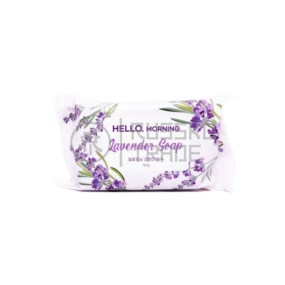 HELLO MORNING LAVENDER SOAP Мыло душистое туалетное «Лаванда» 127гр - картинка hello-morning-lavender-soap-mylo-dushistoe-tualetnoe-lavanda-127gr-1000x1000.jpg