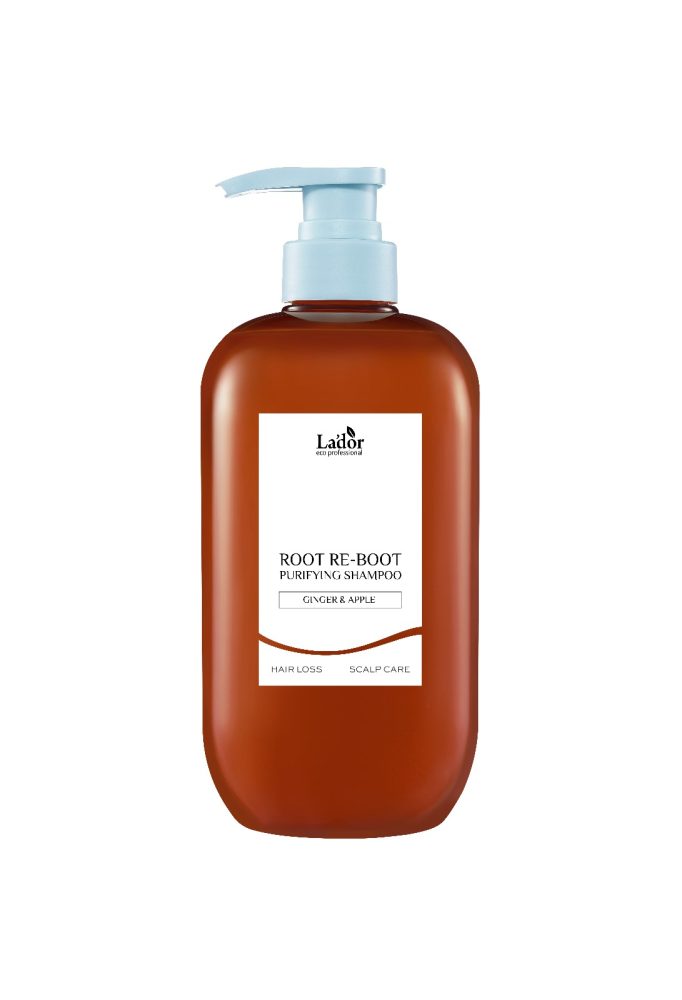 LADOR ROOT RE-BOOT PURIFYING SHAMPOO GINGER & APPLE Шампунь для волос с имбирем и яблоком 800мл - картинка lador-root-re-boot-purifying-shampoo-ginger-apple-shampun-dlja-volos-s-imbirem-i-jablokom-800ml-682x1000.jpg