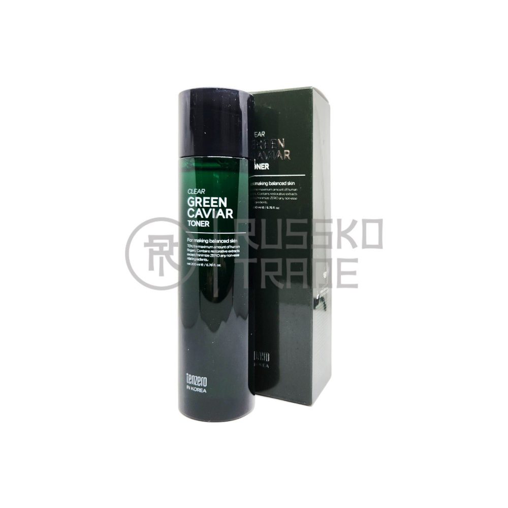 TENZERO GREEN CAVIAR CLEAR TONER Тонер для лица с экстрактом морского винограда 200мл - картинка 5251563286162432083-1000x1000.jpg