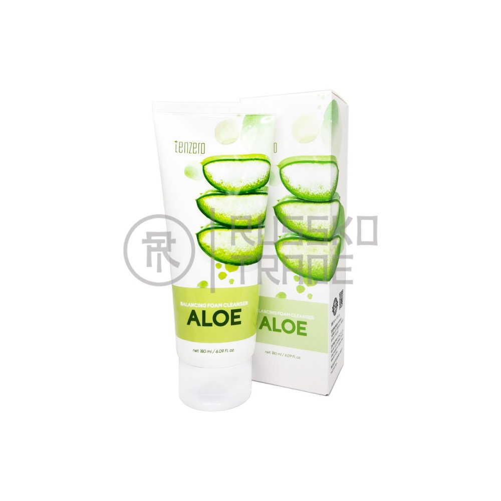 TENZERO BALANCING FOAM CLEANSER ALOE Очищающая пенка для лица с алоэ 180мл - картинка tenzero-balancing-foam-cleanser-aloe-ochishhajushhaja-penka-dlja-lica-s-aloje-180ml-1000x1000.jpg