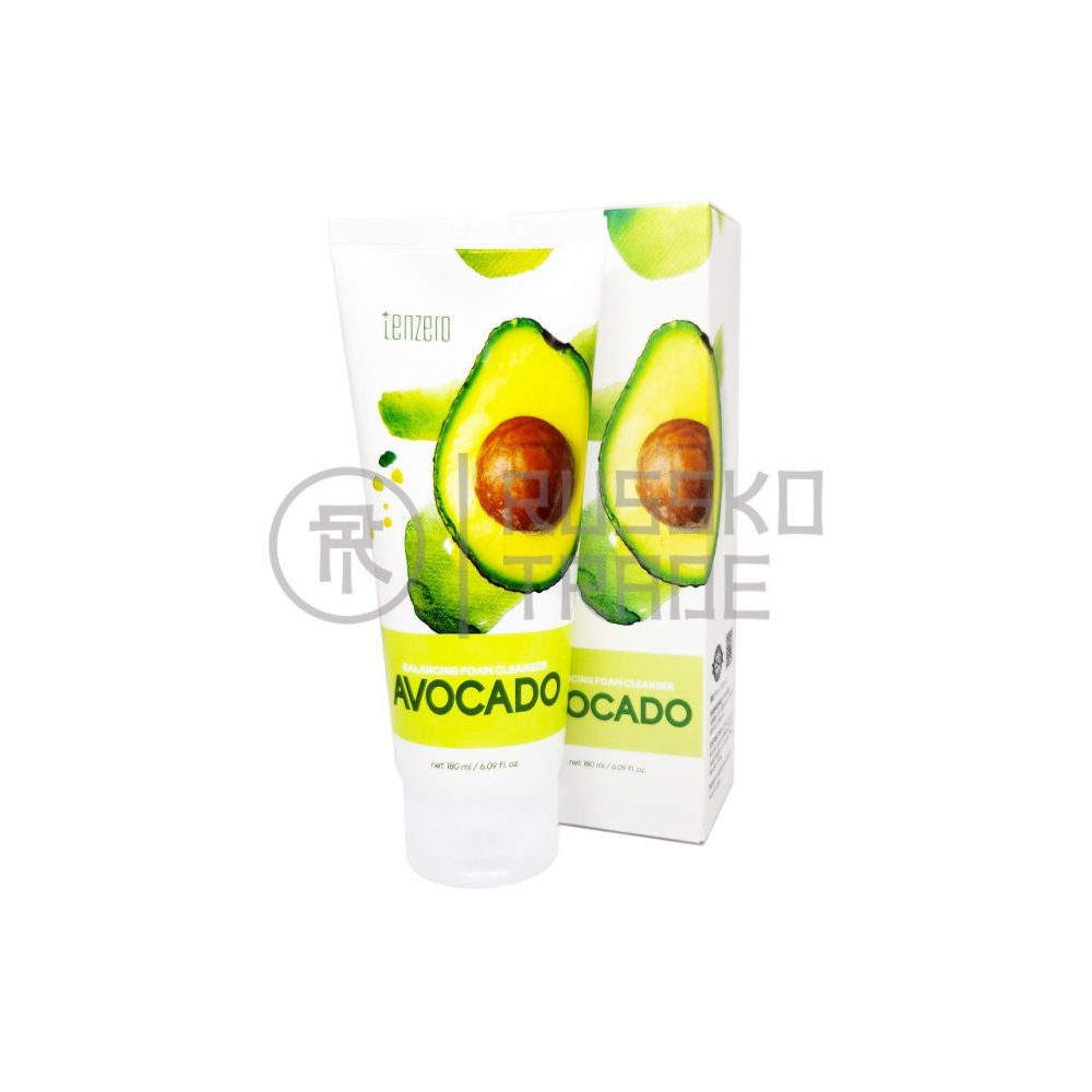 TENZERO BALANCING FOAM CLEANSER AVOCADO Очищающая пенка для лица с авокадо 180мл - картинка tenzero-balancing-foam-cleanser-avocado-ochishhajushhaja-penka-dlja-lica-s-avokado-180ml-1000x1000.jpg