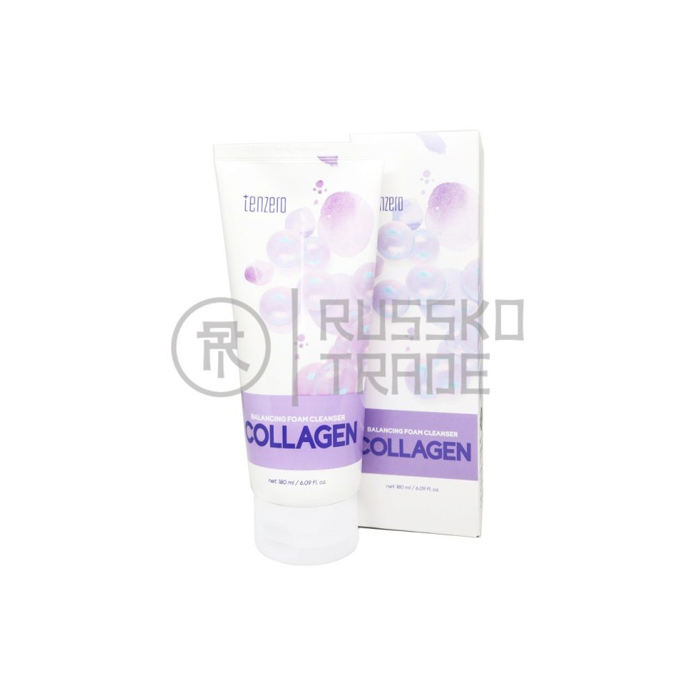 TENZERO BALANCING FOAM CLEANSER COLLAGEN Очищающая пенка для лица с коллагеном 180мл - картинка tenzero-balancing-foam-cleanser-collagen-ochishhajushhaja-penka-dlja-lica-s-kollagenom-180ml-1000x1000.jpg