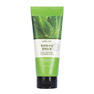 LEBELAGE ALOE SOOTHING CLEANSING FOAM Пенка для умывания с алоэ 180мл