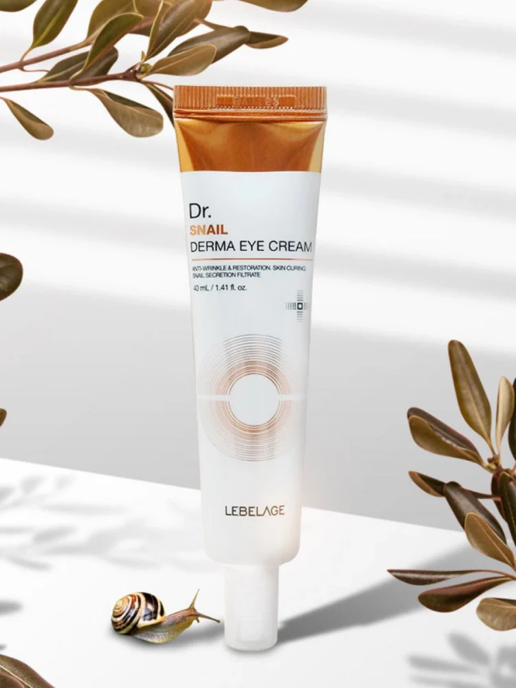 LEBELAGE Dr. SNAIL DERMA EYE CREAM Крем для глаз с муцином улитки 40мл - картинка lebelage-dr.-snail-derma-eye-cream-2-750x1000.webp
