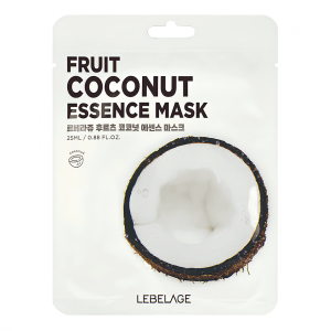 LEBELAGE FRUIT COCONUT ESSENCE MASK Тканевая маска с кокосом 25мл