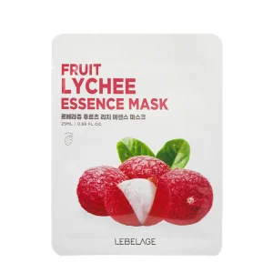 LEBELAGE FRUIT LYCHEE ESSENCE MASK Тканевая маска с личи 25мл