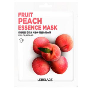 LEBELAGE FRUIT PEACH ESSENCE MASK Тканевая маска с персиком 25мл