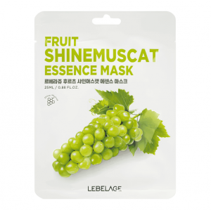 LEBELAGE FRUIT SHINEMUSCAT ESSENCE MASK Тканевая маска с виноградом 25мл