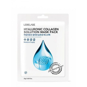 LEBELAGE HYALURONIC COLLAGEN SOLUTION MASK PACK Тканевая маска с гиалуроновой кислотой и коллагеном 25г