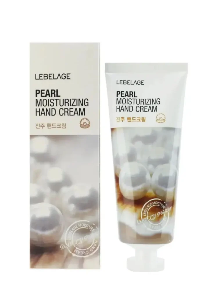 LEBELAGE PEARL MOISTURIZING HAND CREAM Увлажняющий крем для рук с жемчугом 100мл - картинка lebelage-pearl-750x1000.webp