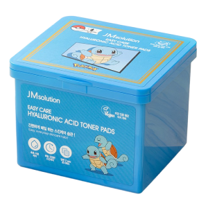 JM SOLUTION EASY CARE HYALURONIC ACID TONER PADS Очищающие тонер-пэды с гиалуроновой кислотой (Сквиртл) 70шт (200мл)