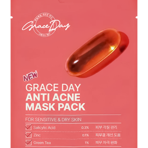 GRACE DAY ANTI ACNE MASK PACK Тканевая маска с салициловой кислотой и цинком 27гр