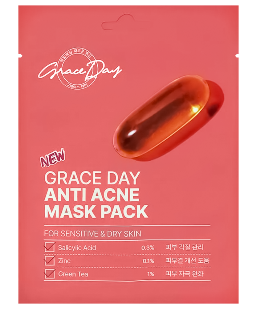 GRACE DAY ANTI ACNE MASK PACK Тканевая маска с салициловой кислотой и цинком 27гр - картинка grace-day-anti-acne-mask-pack-tkanevaja-maska-s-salicilovoj-kislotoj-i-cinkom-27gr-834x1000.png
