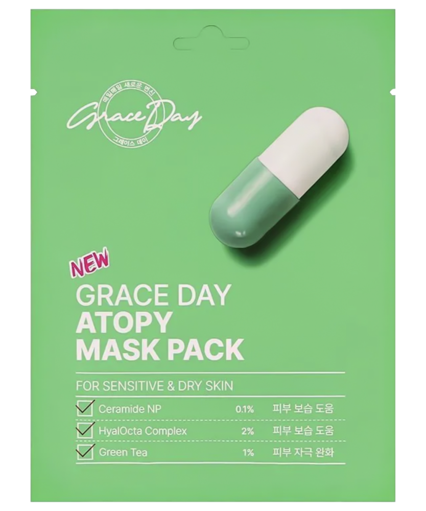 GRACE DAY ATOPY MASK PACK Тканевая маска с церамидами 27гр - картинка grace-day-atopy-mask-pack-tkanevaja-maska-s-ceramidami-27gr-834x1000.png
