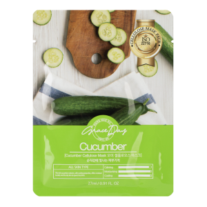 GRACE DAY CUCUMBER CELLULOSE MASK Тканевая маска для лица с экстрактом огурца 27гр