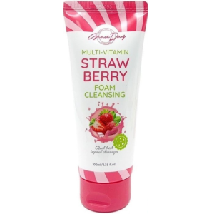 GRACE DAY MULTI-VITAMIN STRAWBERRY FOAM CLEANSER Пенка для умывания с экстрактом клубники 100мл