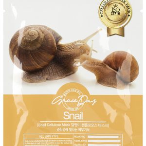 GRACE DAY SNAIL CELLULOSE MASK Тканевая маска для лица с муцином улитки 27гр