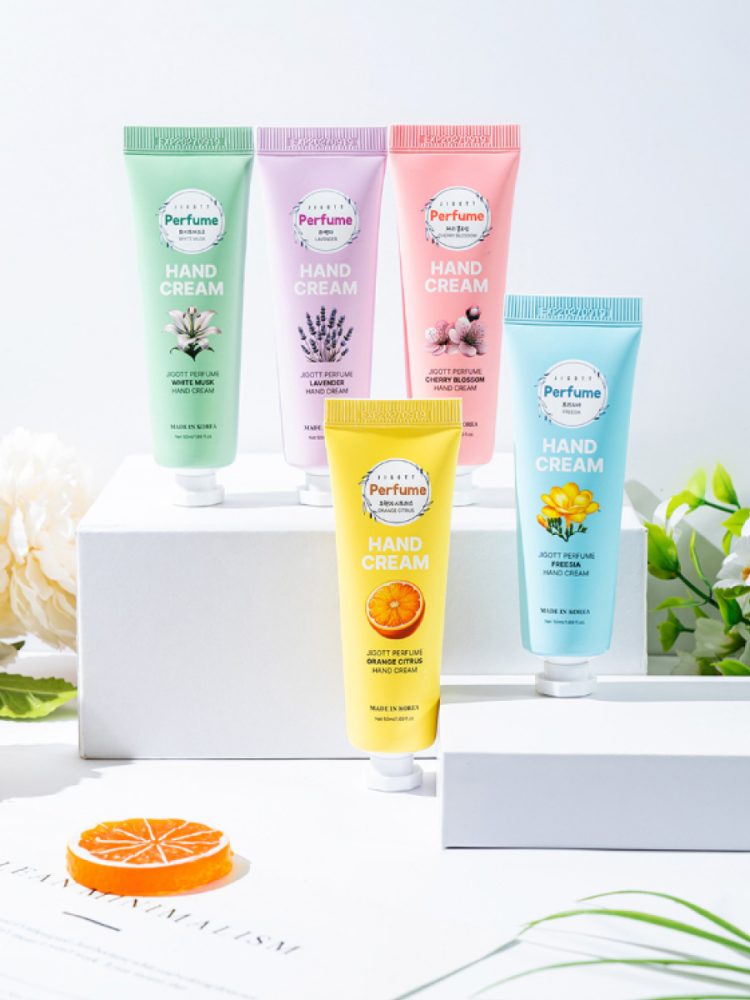 JIGOTT PERFUME ASSORTED HAND CREAM SET OF 5 Набор парфюмированных кремов для рук 50мл*5шт - картинка jigott-perfume-assorted-hand-cream-set-of-5-3-750x1000.jpg