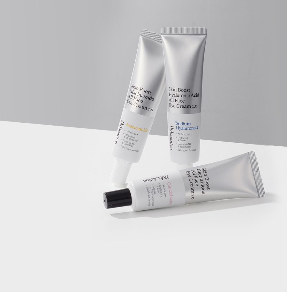 JM SOLUTION SKIN BOOST GLUTATHIONE ALL FACE EYE CREAM 1.0 Увлажняющий крем для лица век с глутатионом 30мл - картинка eye-cream-obshhaja-982x1000.jpg